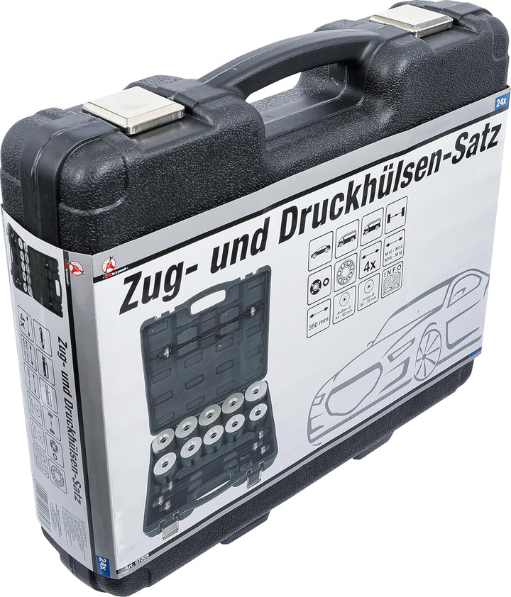 BGS Diy 67305 | Zug- und Druckhülsen-Satz | mit 4 Spindeln | 24-tlg.