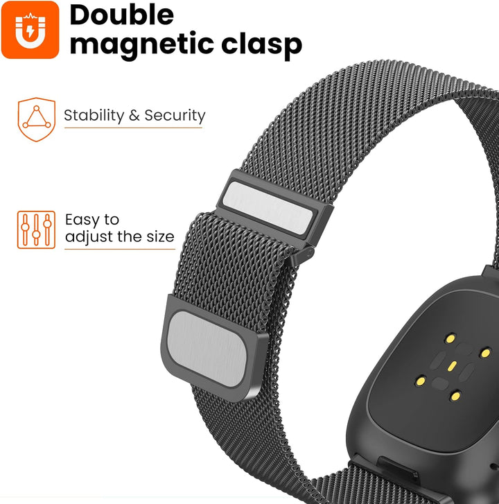 Yoohoo Armband Kompatibel mit Fitbit Versa 3 Armband/Fitbit Versa 4 Armband/Fitbit Sense Armband/Fit