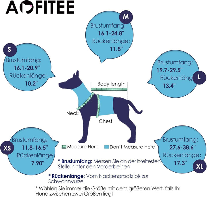 AOFITEE Schwimmweste Hund Mittel, Hoher Auftrieb Hundeschwimmweste Hai, Verstellbar & Ripstop Rettun
