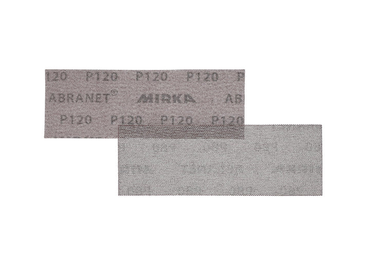 Mirka Abranet Netz-Schleifstreifen 80x230 mm Klett / Korn P120 / 50 Stk / zum Schleifen von Holz, Sp