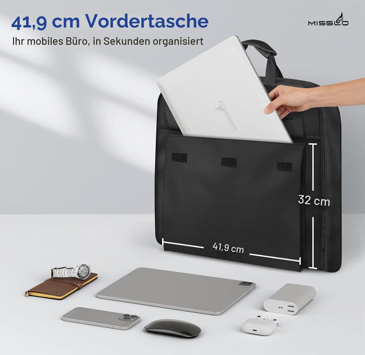 MISSLO Kleidersack Reisetasche für Damen mit Schultergurt, 43" Handgepäck-Kleiderhüllen, 2 in 1 Wass