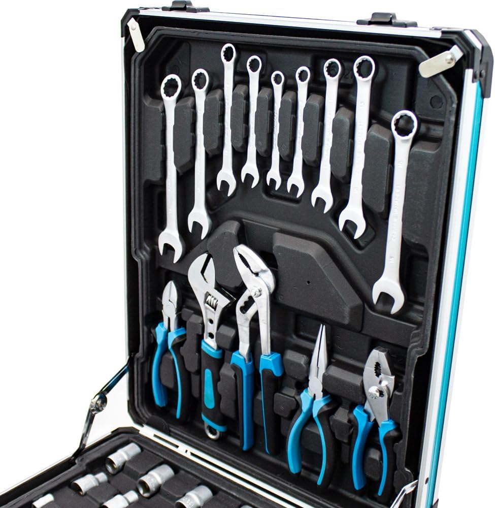 MS Point BITUXX Werkzeugkoffer 1200 teilig Werkzeug Knarrenkasten Werkzeugkiste Werkzeugtrolley Nuss