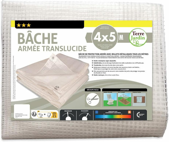 Tarnplane, transparent, 160 g/m², zuschneidbar