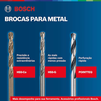 Bosch Professional 25tlg. Metallbohrer-Set HSS-Cobalt ProBox (für Edelstahl, Zubehör Bohrschrauber)