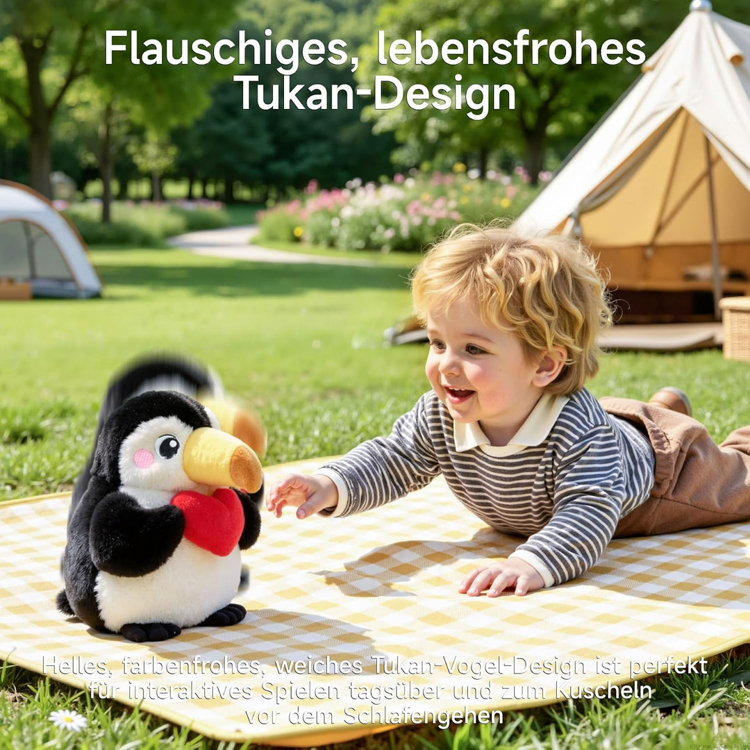 TUMAMA KIDS Baby Plüsch Spielzeug mit Musik und sensorischen Elementen, interaktives elektronisches