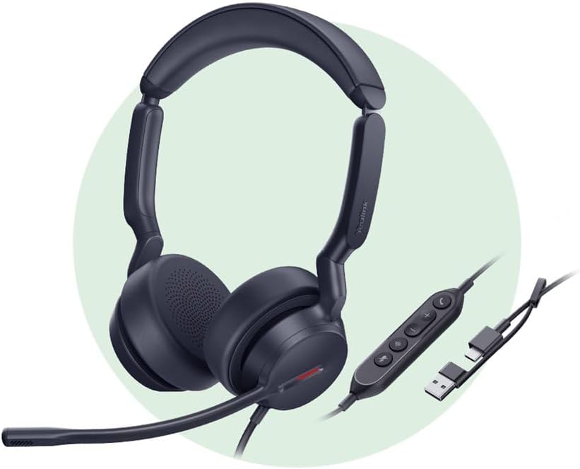 Yealink Headset UH44 Dual Teams USB-C/A, UH44 DUAL Teams