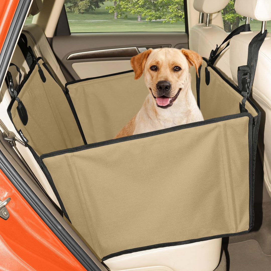 Extra Stabiler Hunde Autositz - Verstärkter Autositz für kleine und mittlere Hunde mit 4 Befestigung