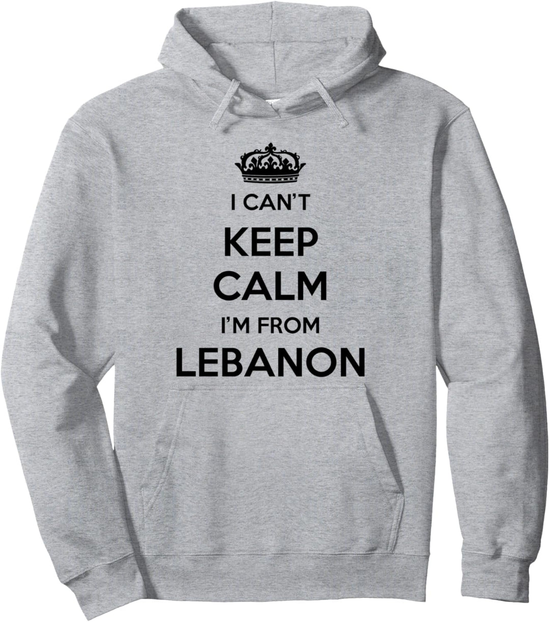 Ich kann nicht ruhig bleiben Ich komme aus dem Land Libanon Pullover Hoodie