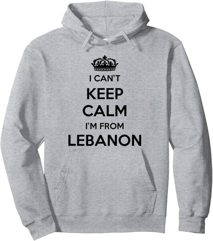 Ich kann nicht ruhig bleiben Ich komme aus dem Land Libanon Pullover Hoodie