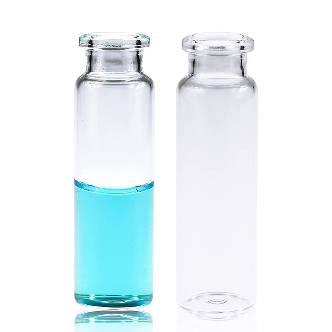ALWSCI 100 Stücke 20ml Glasfläschchen, Klarglas-Kopfraum HPLC-Fläschchen, Borosilikatglas-Standard-C