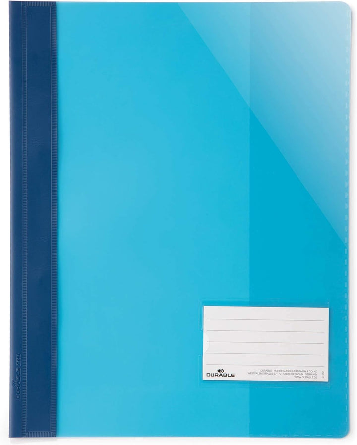 Durable Sichthefter für Din A4, Überbreite, blau, 25er Packung, 269006, Blau