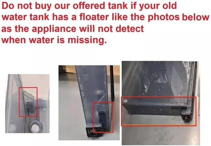Wassertank mit Griff Gray Water Tank Container With Black Handle Compatible With Philips Espresso &