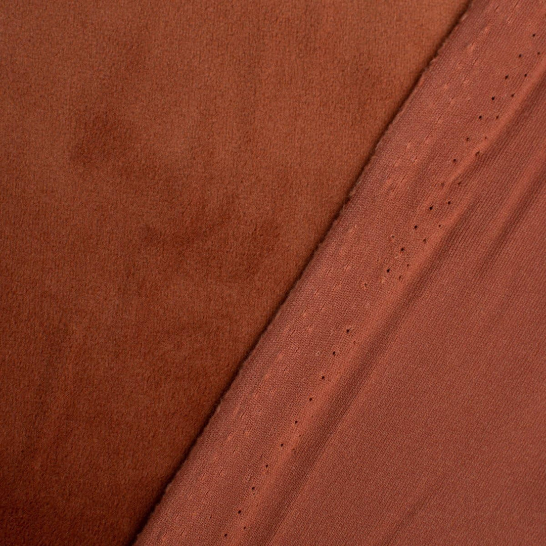 SCHÖNER LEBEN. Zugluftstopper Velvet Samt EIN Rostbraun div. Grössen, Auswahl:90cm Länge ca. 90x15x1