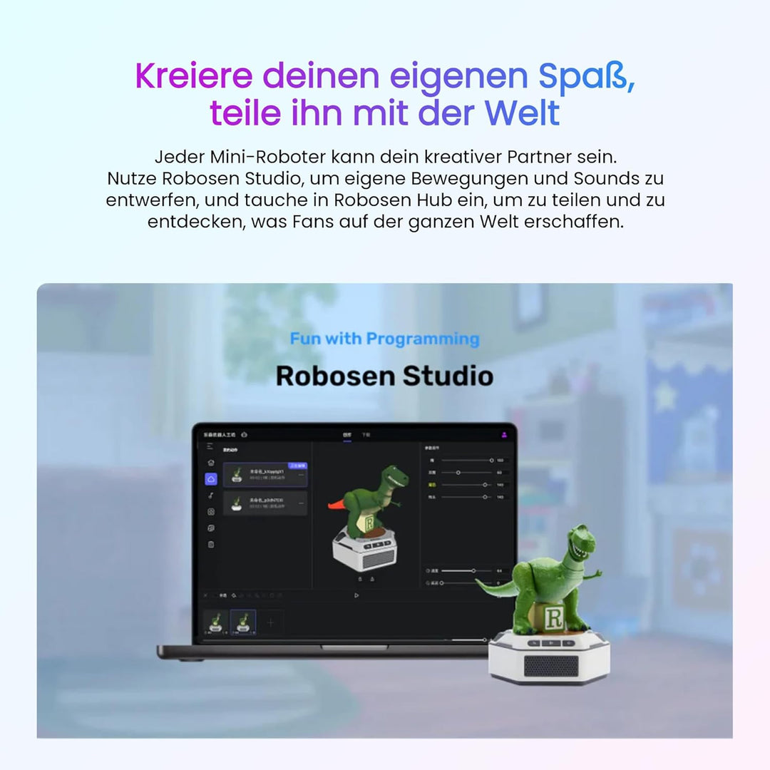 Robosen Mini Roboter – Toy Story Alien (Englische Version) | Interaktives Smart-Spielzeug mit Stimme