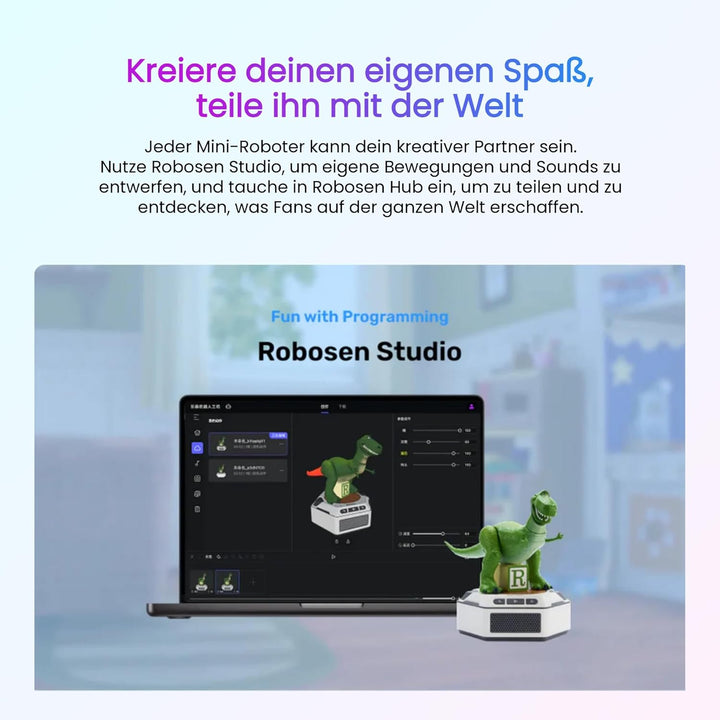 Robosen Mini Roboter – Toy Story Alien (Englische Version) | Interaktives Smart-Spielzeug mit Stimme