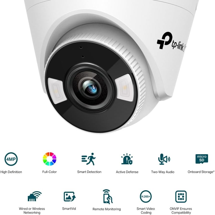 TP-Link Cam Outdoor Turret 4MP VIGI C440(4mm)