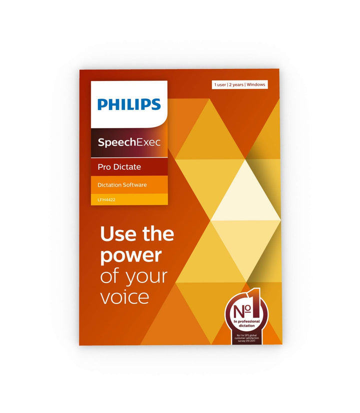 Philips LFH4422 SpeechExec Pro Dictate. Diktiersoftware. 2-Jahres-Abo