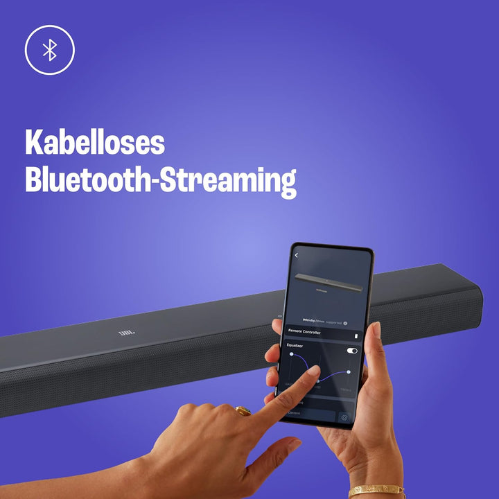 JBL Cinema SB 510 – 3.1-Kanal-Soundbar mit integriertem Subwoofer für Heimkino Sound-System – Mit Bl