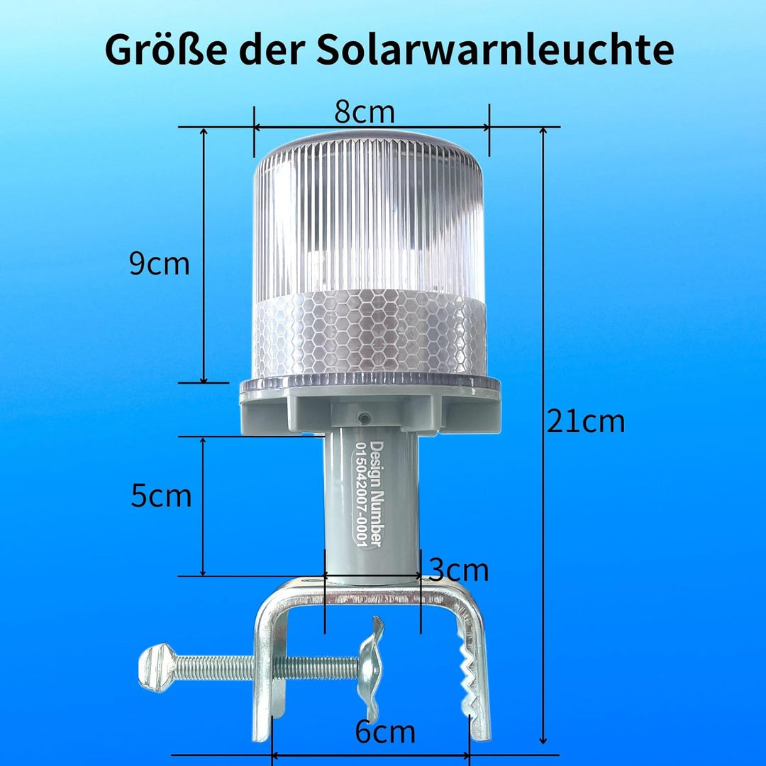 Cloud Fire Solare Navigationslicht für Boote， Ankerlicht Boot 3 Beleuchtungsmodi, 360°Signalleuchten