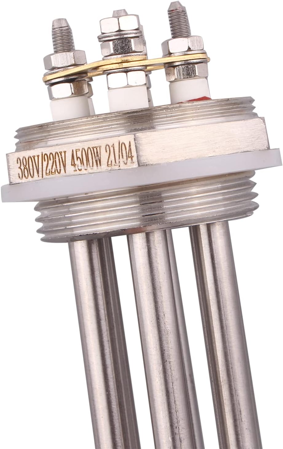DERNORD 1-1/2 Zoll Heizelement U Typ Elektrische Brühwasser Heizung BSP Gewinde Edelstahlflansch (22