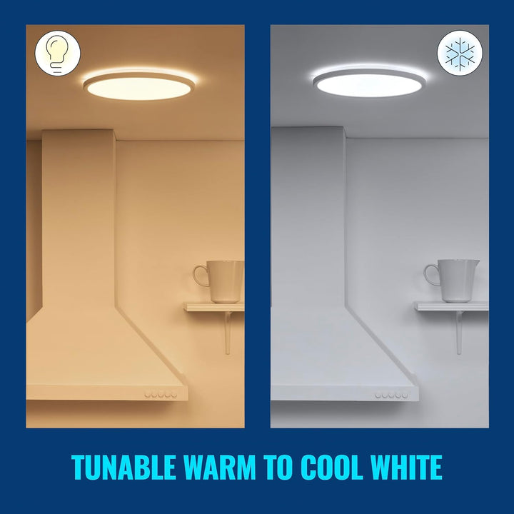 WiZ SuperSlim Deckenleuchte Tunable White, dimmbar, warm- bis kaltweiss, 14W, smarte Steuerung per A