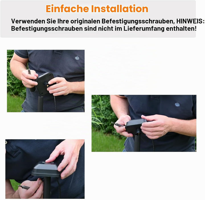 Wandhalterung kompatibel mit Segway Navimow GPS, 90° Edelstähle Winkelhalterung für Navimow i105E &amp;