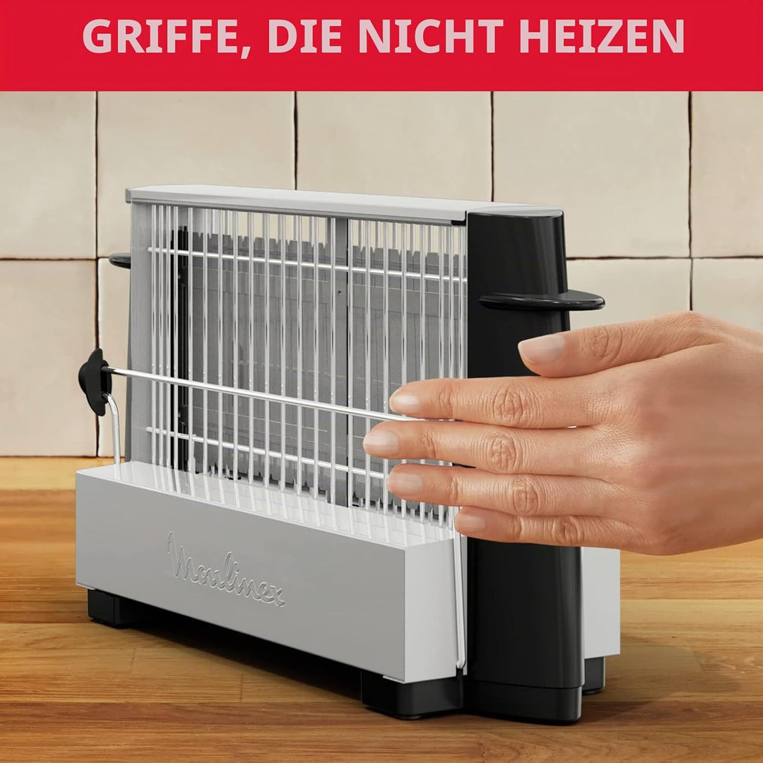 Moulinex A15453, Edelstahl, Schwarz, 1