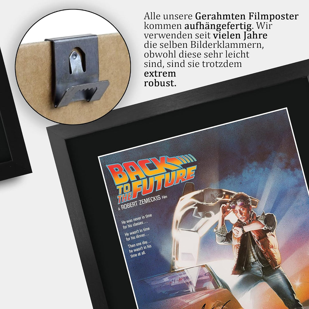 HWC Trading Back To The Future A3 Gerahmte Signiert Gedruckt Autogramme Bild Druck-Fotoanzeige Gesch