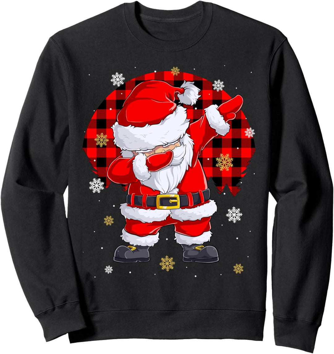 Dabbing Weihnachtsmann Santa Weihnachten Christmas Xmas Sweatshirt