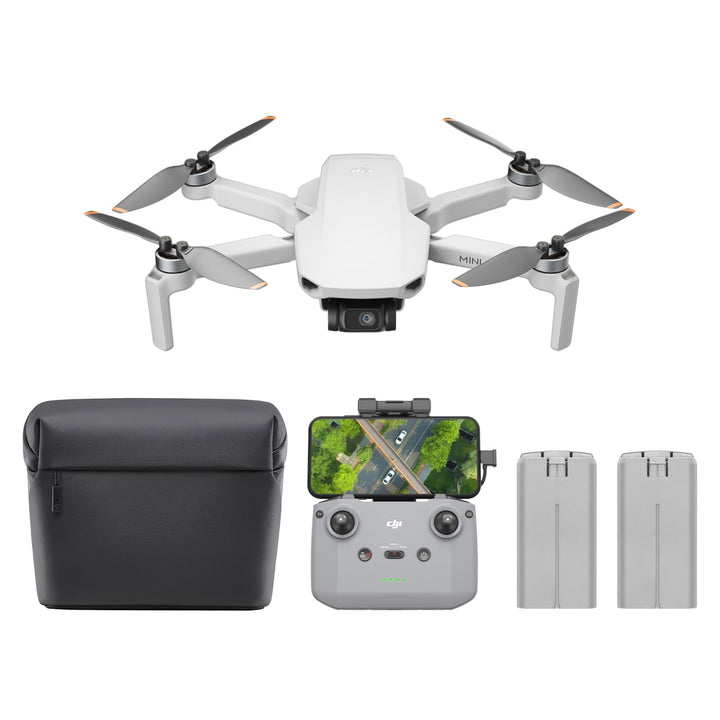 DJI Mini 4K Camera Drone Combo, Drohne mit 4K UHD Kamera für Erwachsene, unter 249 g, 3-Achsen Gimba