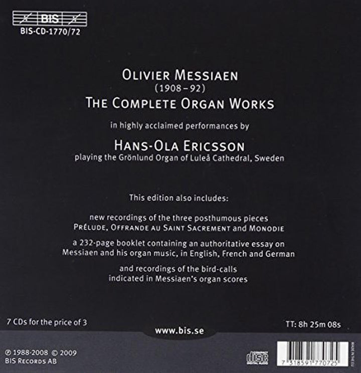 Messiaen: Sämtliche Orgelwerke [Gesamtaufnahme], Audio-CD
