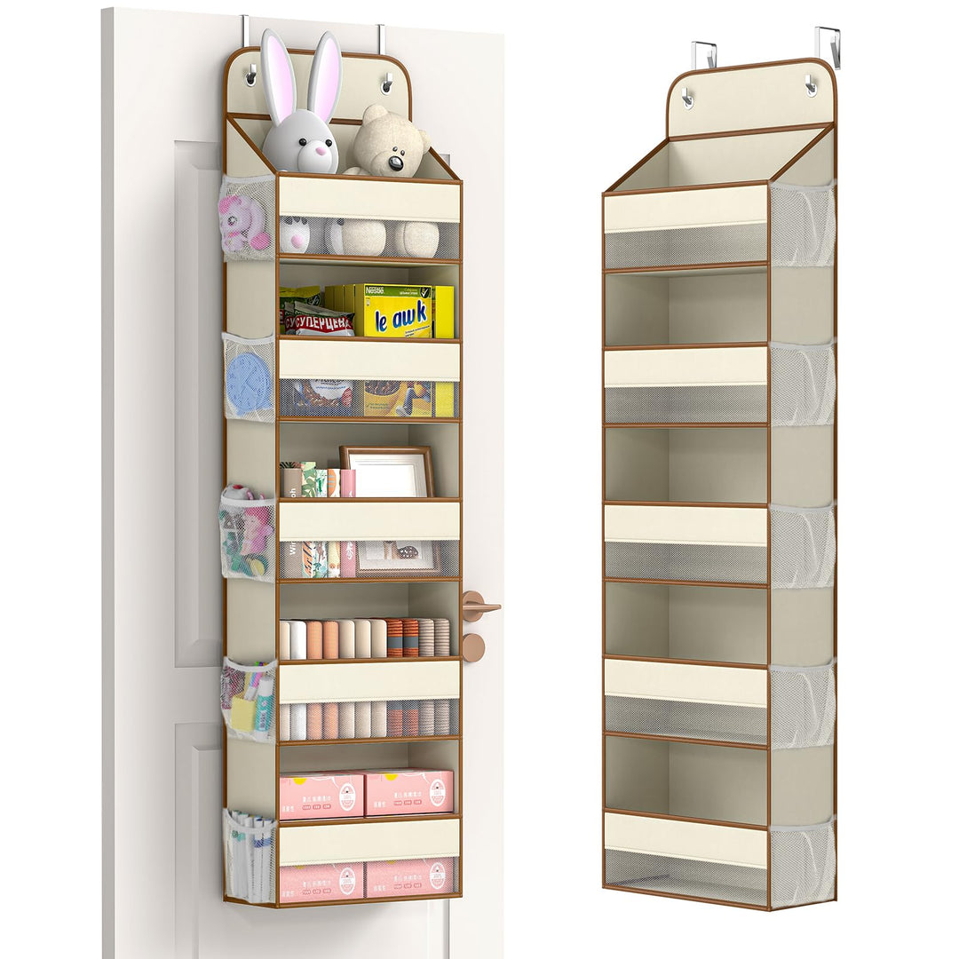 LAMU 5-Etagen Tür Organizer Hängend - Schwingungssicherer Schrank Organizer Hängend, Hintertür Aufbe