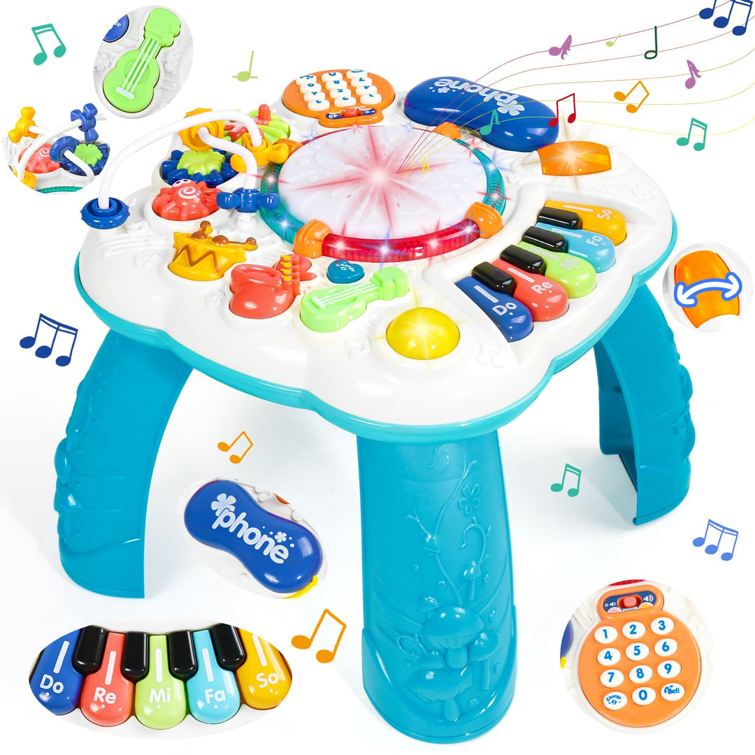 Spielzeug ab 1 Jahr - Spieltisch Kinderspielzeug ab 1 Jahr mit Licht Musik Baby Spielzeug ab 1 Jahre