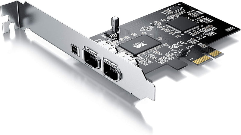 CSL PCI Firewire Karte Erweiterungskarte PCI-E 3 Anschlüsse 1394a Controller-Karte 2 x 6 Pin und 1 x