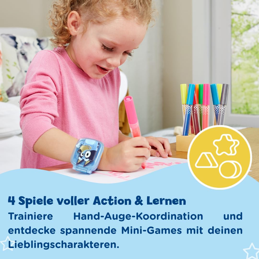 VTech 80-554504 Bluey-Lernuhr, Mehrfarbig