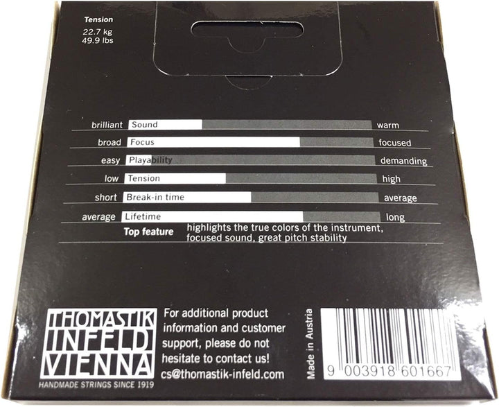 Thomastik-Infeld TI Saiten für Violine 4/4 Satz TI100 mit D3 Alu, Satz