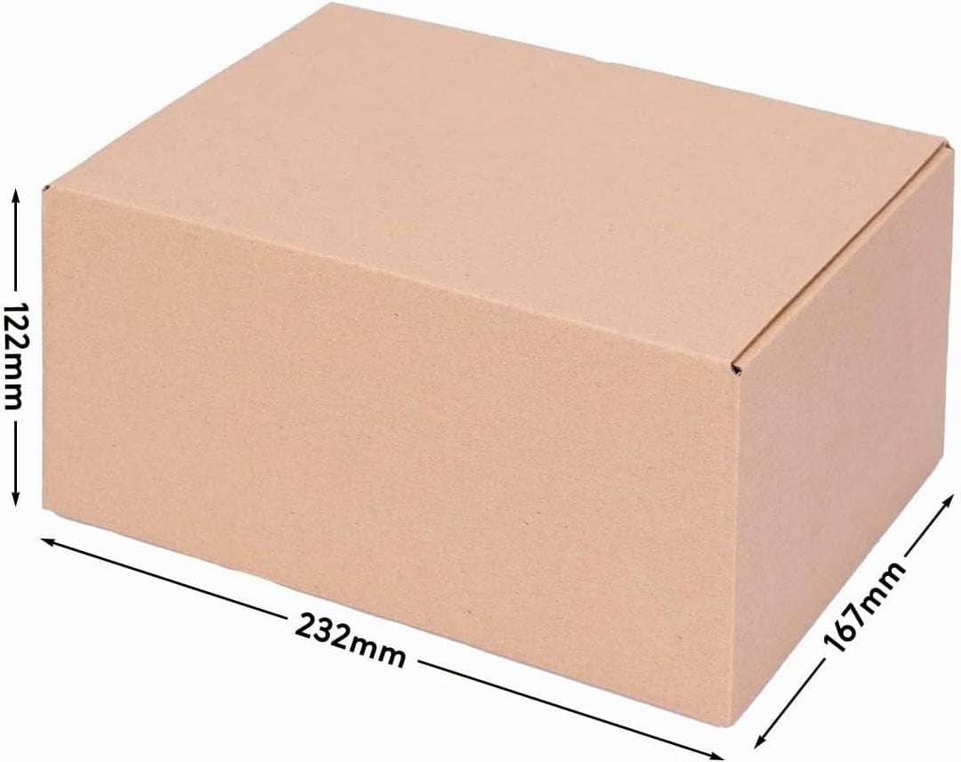 Automatik Karton - 300 Versandkarton mit selbstklebendem Deckel - Kartonagen 230 x 165 x 115 mm - VP
