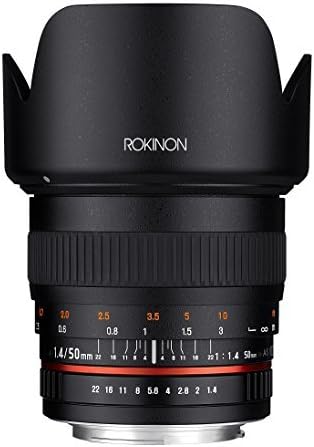 Rokinon 50 mm F1.4 Objektiv für Canon EF Digital SLR, Canon