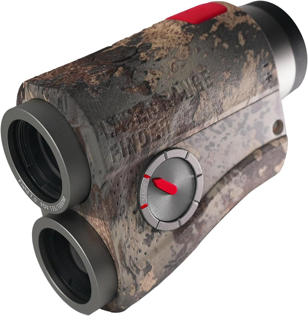 MiLESEEY 1000Yds/915m Laser Entfernungsmesser Jagd,Rotes oder Schwarzes Dual-Display,CR2-Batterie