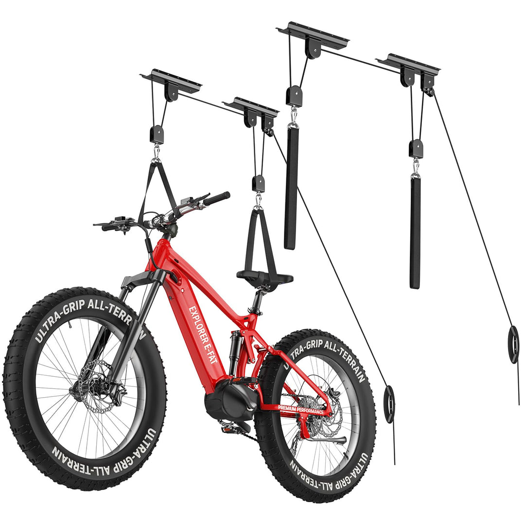 Housolution Fahrradheber, [2 Pack] Hebezugsystem mit 88Lbs Tragkraft, passend für 3-4,9m hohe Decken
