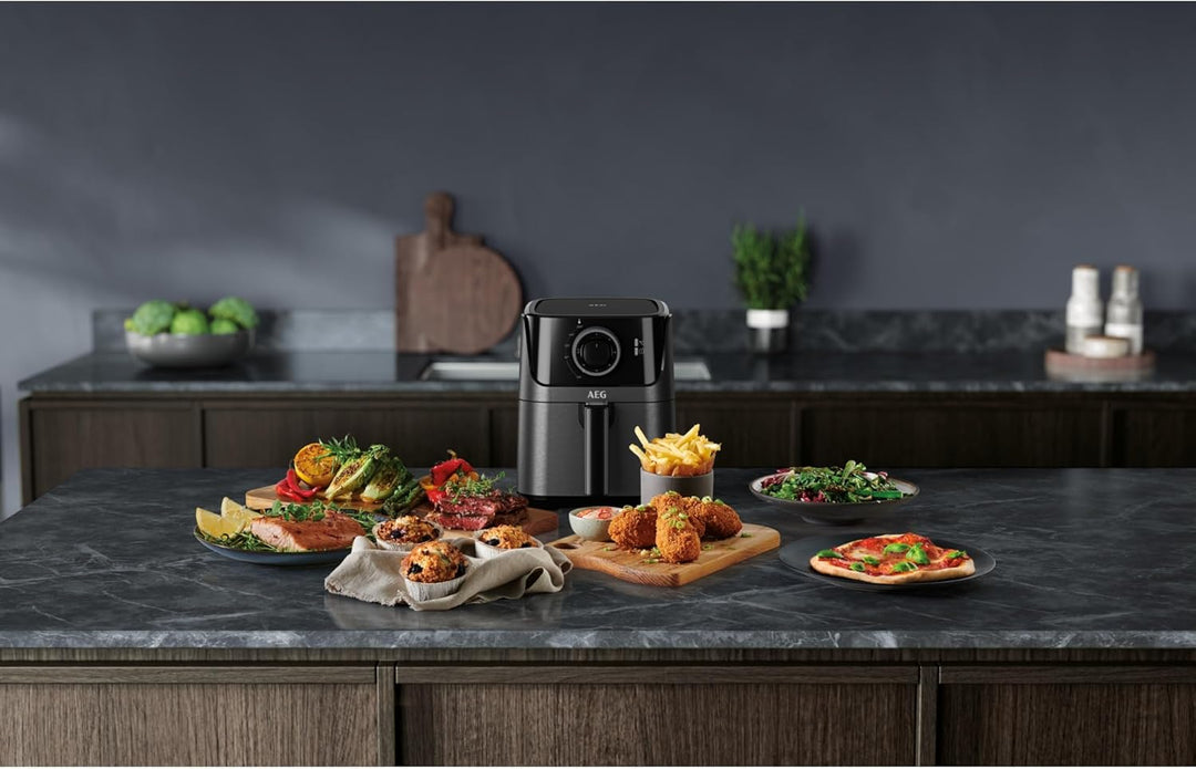 AEG AF5-1-4GB Heissluftfritteuse / Frittieren / Grillen / Braten / Backen / ohne/wenig Öl / 2,5 l Fa