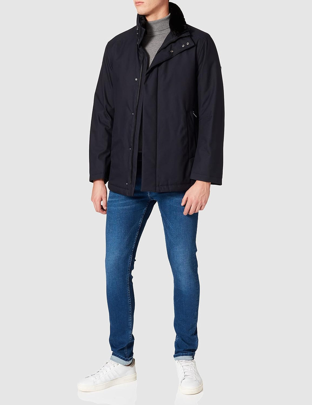 HECHTER PARIS Herren 50158 Jacke, dunkelblau, kurz