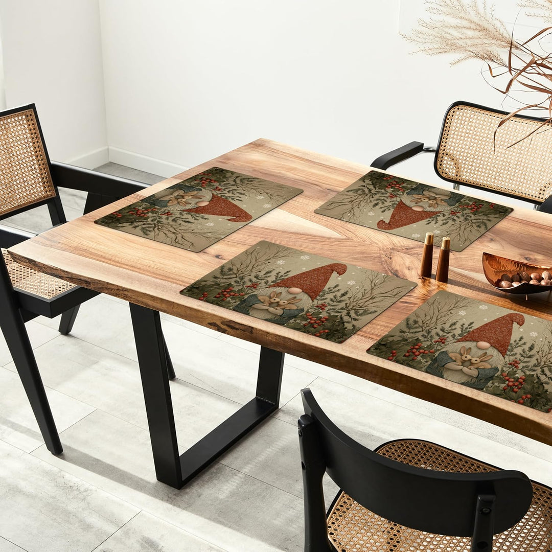 KitchenYeah© Platzsets Abwaschbar 6-Teilig 45x30 cm Tischsets Platzdeckchen Platzset Unterlage Tisch