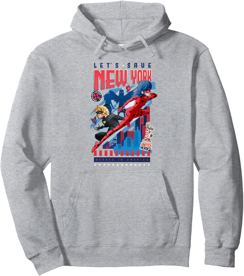 Miraculous Ladybug und Cat Noir New York Retten Pullover Hoodie