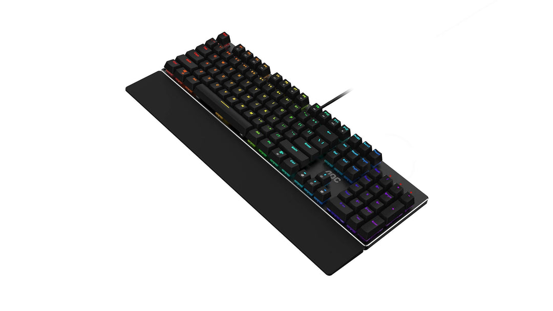 AOC GK500 Gaming Tastatur - Französisches Layout - RGB-Beleuchtung - Anti-Ghosting - AOC G-Tools-Sof