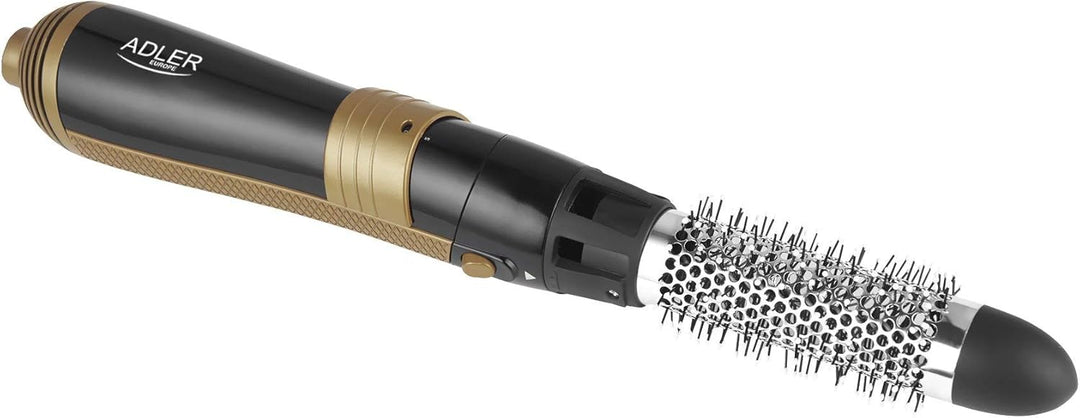 ADLER EUROPE AD 2022 Haarstyler 1200W – 6 abnehmbare Bürsten, 3 Temperaturstufen, drehbare Schnur, g
