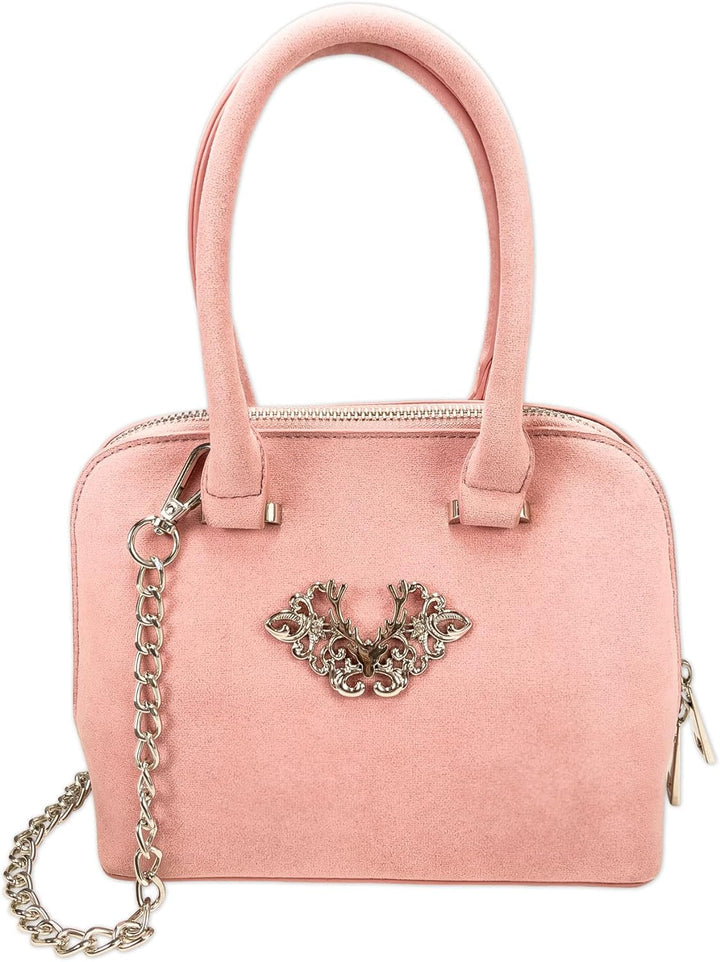 Alpenflüstern Trachtentasche Ornament-Hirsch - Damen Trachten Handtasche, Schultertasche fürs Dirndl