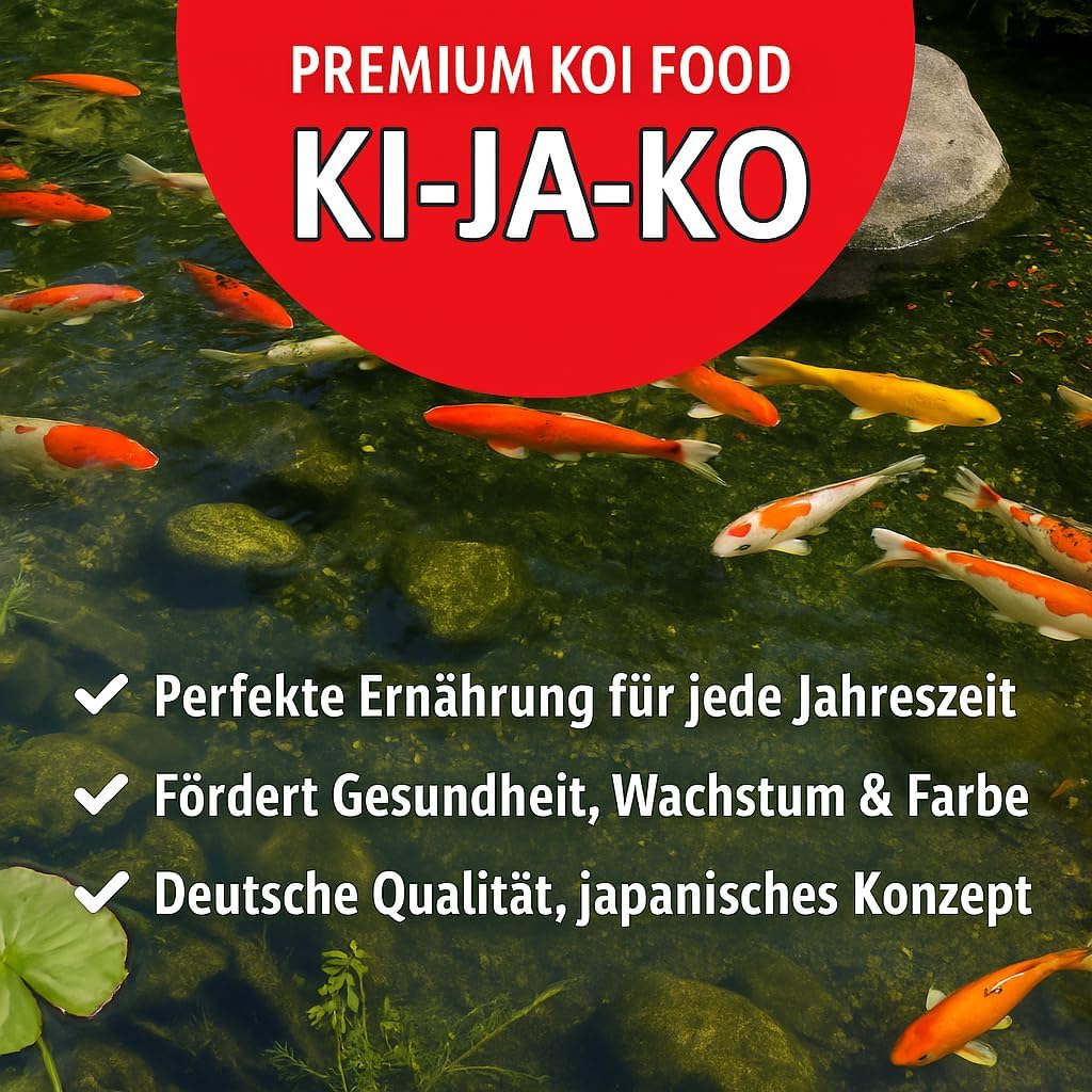 KI-JA-KO Super Mix Wellness-Koifutter in Premiumqualität 3 kg / 6mm - für Koi-Karpfen, das Wellness-
