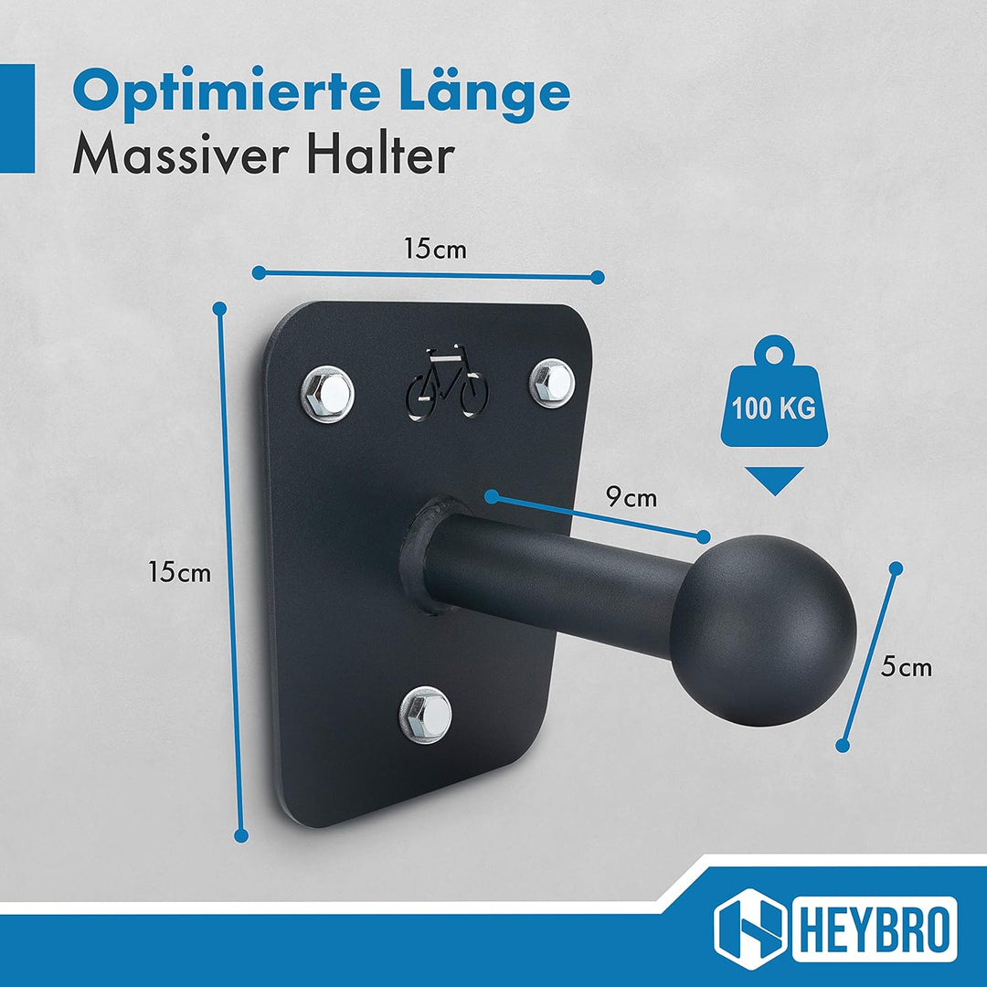 HEYBRO® Universal Wandhalterung für Fahrradträger - inklusive Befestigungsmaterial - optimale und st