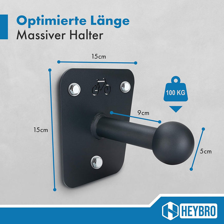 HEYBRO® Universal Wandhalterung für Fahrradträger - inklusive Befestigungsmaterial - optimale und st